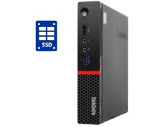 Неттоп Б-клас Lenovo ThinkCentre M700 Tiny USFF / Intel Core i3-6100T (2 (4) ядра по 3.2 GHz) / 4 GB DDR4 / 128 GB SSD M.2 / Intel HD Graphics 530 / Блок живлення в комплекті + USB-флешка 64 GB