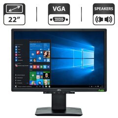 Монитор Б-класс Fujitsu B22W-6 Black / 22" (1680x1050) TN / VGA, DVI / Встроенные колонки 2x 1.5W / VESA 100x100