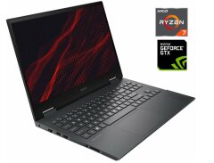 Игровой ноутбук HP Omen 15-en0013ua / 15.6" (1920x1080) IPS / AMD Ryzen 7 4800H (8 (16) ядер по 2.9 - 4.2 GHz) / 16 GB DDR4 / 512 GB SSD M.2 / nVidia GeForce GTX 1650 Ti, 4 GB GDDR6, 128-bit / WebCam / Win 11 Home