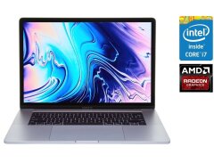 Ігровий ультрабук Apple MacBook Pro A1990 2018 / 15.4" (2880x1800) IPS / Intel Core i7-8750H (6 (12) ядер по 2.2 - 4.1 GHz) / 16 GB DDR4 / 512 GB SSD / AMD Radeon Pro 555X, 4 GB GDDR5, 128-bit / WebCam / macOS
