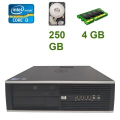Системный блок HP Compaq Elite 8100 SFF / Intel Core i3 530 (2(4) ядра по 2.93 GHz) / 4GB DDR3 / 250 GB HDD