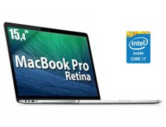 Ноутбук Б-клас Apple MacBook Pro A1398 Retina / 15.4" (2880x1800) IPS / Intel Core i7-4770HQ (4 (8) ядра по 2.2 - 3.4 GHz) / 16 GB DDR3 / 240 GB SSD / Intel Iris Pro Graphics 5200 / WebCam / macOS