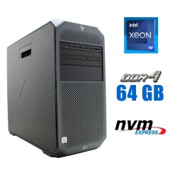 Рабочая станция HP Z4 G4 Workstation Tower / Intel Xeon W-2123 (4 (8) ядра по 3.6 - 3.9 GHz) / 64 GB DDR4 / 256 GB SSD M.2 / no video card / DVD-ROM