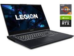 Ігровий ноутбук Lenovo Legion 5 17A / 17.3" (1920x1080) IPS / AMD Ryzen 5 5600H (6 (12) ядер 3.3 - 4.2 GHz) / 16 GB DDR4 / 512 GB SSD / nVidia GeForce RTX 3060, 6 GB GDDR6, 192-bit / WebCam / Windows 10 + фірмова миша Razer