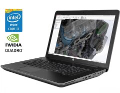 Мобильная рабочая станция Б-класс HP Zbook 17 G4 / 17.3" (1920x1080) IPS / Intel Core i7-7820HQ (4 (8) ядра по 2.9 - 3.9 GHz) / 16 GB DDR4 / 480 GB SSD / nVidia Quadro P3000, 6 GB GDDR5, 192-bit / WebCam / Win 10 Pro