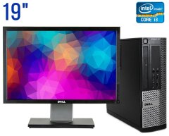 Комплект ПК: Dell Optiplex 390 SFF / Intel Core i3-2100 (2 (4) ядра по 3.1 GHz) / 8 GB DDR3 / 500 GB HDD / Intel HD Graphics 2000 + Монитор Dell Professional P1911b / 19" (1440x900) TN / DVI, VGA, USB