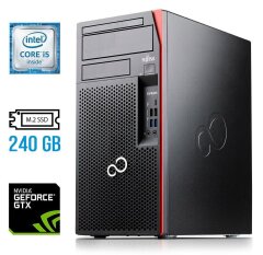Ігровий ПК Fujitsu Esprimo P757 E90+ Tower / Intel Core i5-6500 (4 ядра по 3.2 - 3.6 GHz) / 16 GB DDR4 / 240 GB SSD M.2 / nVidia GeForce GTX 745, 2 GB DDR3, 128-bit / 280W / HDMI
