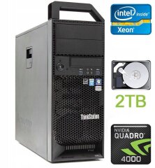 Робоча станція Lenovo ThinkStation S30 Tower / Intel Xeon E5-1650 (6 (12) ядер по 3.2 - 3.8 GHz) / 64 GB DDR3 / 2000 GB HDD / nVidia Quadro 4000, 2 GB GDDR5, 256-bit / 610W / DVI / DisplayPort