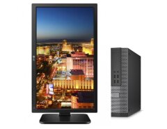 Комплект ПК: Dell OptiPlex 7020 SFF / Intel Core i3-4130 (2 (4) ядра по 3.4 GHz) / 8 GB DDR3 / 240 GB SSD / Intel HD Graphics 4400 + Монитор LG 24MB37PM / 24" (1920x1080) IPS / 2x 1W + клавиатура и мышь