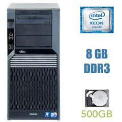 Fujitsu Celsius M470 MT / Intel Xeon W3520 (4 (8) ядра по 2.66-2.93 GHz) / 24 GB DDR3 / 512 GB SSD