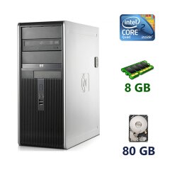 HP dc7900 Tower / Intel Core 2 Quad Q8300 (4 ядра по 2.5 GHz) / 8 GB DDR2 / 80 GB HDD / DVD-RW