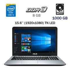 Ігровий ноутбук Asus X555UB-NH51 / 15.6" (1920x1080) TN LED / Intel Core i5-6200U (2 (4) ядра по 2.3 - 2.8 GHz) / 8 GB DDR3 / 1000 GB HDD / nVidia GeForce 940M, 2 GB DDR3, 64 -bit / WebCam / DVD-RW / USB 3.0 / HDMI