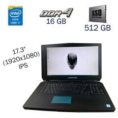 Игровой ноутбук Dell Alienware 17 R3 / 17.3" (1920х1080) IPS / Intel Core i7-6700HQ (4 (8) ядра по 2.6 - 3.5 GHz) / 16 GB DDR4 / 512 GB SSD / nVidia GeForce GTX 980M, 8 GB GDDR5, 245-bit / WebCam / Windows 10 PRO Lic