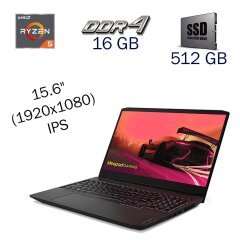 Ігровий ноутбук Lenovo Ideapad Gaming 3-15ACH6 / 15.6" (1920x1080) IPS / AMD Ryzen 5 5600H (6 (12) ядер по 3.3 - 4.2 GHz) / 16 GB DDR4 / 512 GB SSD / nVidia GeForce RTX 3060, 6 GB GDDR6, 192-bit / WebCam