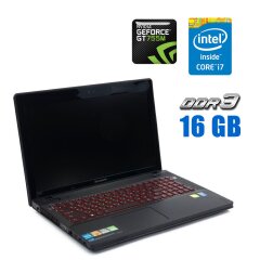 Ігровий ноутбук Lenovo IdeaPad Y510p / 15.6" (1920x1080) TN / Intel Core i7-4700MQ (4 (8) ядра по 2.4 - 3.4 GHz) / 16 GB DDR3 / 240 GB SSD M.2 / nVidia GeForce GT 755M, 2 GB GDDR5, 128-bit / WebCam / HDMI