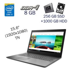 Ігровий ноутбук Lenovo Ideapd 320-15IKB / 15.6" (1920x1080) TN / Intel Core i3-7130U (2 (4) ядра по 2.7 GHz) / 8 GB DDR4 / 256 GB SSD+1000 GB HDD / nVidia GeForce 940MX, 2 GB GDDR5, 64-bit / WebCam / DVD-ROM
