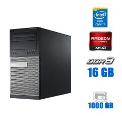 Ігровий ПК Dell Optiplex 9020 / Intel Core i7-4770 (4 (8) ядра по 3.4 - 3.9 GHz) / 16 GB DDR3 / 1000 GB HDD (2x 500 GB) / AMD Radeon R7 250, 2 GB GDDR3, 128-bit