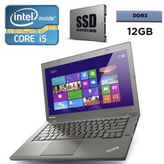 Lenovo ThinkPad T440s / 14'' (1920x1080) / Intel&reg; Core&trade; i5-4300U (2 (4) ядра по 1,9 - 2.9 GHz) / 12 GB DDR3 / 180 GB SSD / Intel&reg; HD Graphics 4400