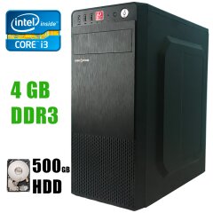 Logic power / Intel&reg; Core&trade; i3-2120 (2(4)ядра по 3.3GHz) / 4GB DDR3 / 500GB HDD / 350W /HDMI, VGA, USB