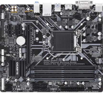 Материнская плата Gigabyte Z370M DS3H / Socket LGA1151 / USB 3.1 / M.2