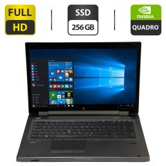 Мобильная рабочая станция Б-класс HP EliteBook 8760w / 17.3" (1920x1080) TN / Intel Core i7-2820QM (4 (8) ядра по 2.3 - 3.4 GHz) / 8 GB DDR3 / 256 GB SSD / nVidia Quadro 3000M, 2 GB GDDR5, 256-bit / WebCam / DVD-ROM