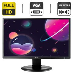 Монитор LG 24MB35PM-B / 24" (1920x1080) IPS / VGA, DVI / Встроенные колонки 2x 2W / VESA 100x100