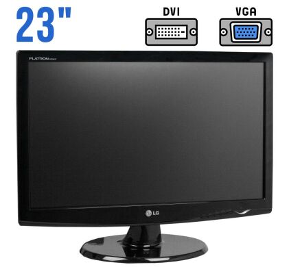 Монитор LG Flatron W2343T-PF / 23" (1920x1080) TN+film / DVI, VGA / VESA 100x100 Монитор LG Flatron W2343T-PF / 23" (1920x1080) TN+film / DVI, VGA / VESA 100x100
