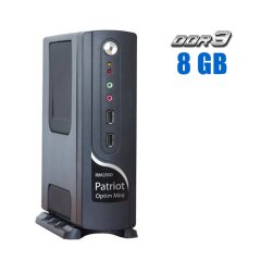 Неттоп RIM2000 Patriot Optim Mini USFF / Intel Celeron 1037U (2 ядра по 1.8 GHz) / 8 GB DDR3 / 120 GB SSD / Intel HD Graphics