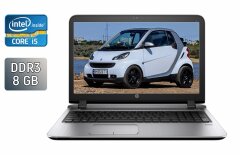 Ноутбук Б-класс HP ProBook 450 G3 / 15.6" (1920x1080) IPS / Intel Core i5-6200U (2 (4) ядра по 2.3 - 2.8 GHz) / 8 GB DDR3 / 240 GB SSD / Intel HD Graphics 520 / HDMI / TouchID / Windows 10