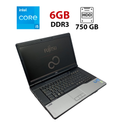 Ноутбук Fujitsu LifeBook E752 / 15.6" (1600x900) TN / Intel Core i5-3320M (2 (4) ядра по 2.6 - 3.3 GHz) / 6 GB DDR3 / 750 GB HDD / Intel HD Graphics 4000 / WebCam