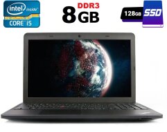 Ноутбук Lenovo ThinkPad E531 / 15.6" (1366x768) TN / Intel Core i5-3230M (2 (4) ядра по 2.6 - 3.2 GHz) / 8 GB DDR3 / 128 GB SSD / Intel HD Graphics 4000 / WebCam / DVD-RW / HDMI
