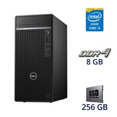 Новий комп'ютер Dell OptiPlex 7080 Tower / Intel Core i3-10100 (4 (8) ядра по 3.6 - 4.3 GHz) / 8 GB DDR4 / 256 GB SSD М2 / (NO NEW) AMD Radeon RX 570, 4 GB GDDR5, 256-bit / 360W