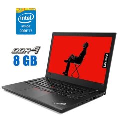 Ультрабук Lenovo ThinkPad T480 / 14" (1920x1080) IPS / Intel Core i7-8650U (4 (8) ядра по 1.9 - 4.2 GHz) / 8 GB DDR4 / 480 GB SSD / Intel UHD Graphics 620 / WebCam