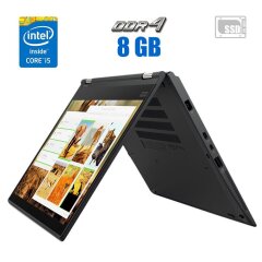 Ноутбук-трансформер Lenovo ThinkPad X380 Yoga / 13.3" (1920x1080) IPS Touch / Intel Core i5-8350U (4 (8) ядра по 1.7 - 3.6 GHz) / 8 GB DDR4 / 240 GB SSD / Intel UHD Graphics 620 / WebCam / FingerPrint