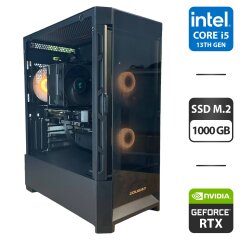 Сборка под заказ: новый игровой Cougar Duoface RGB Tower / Intel Core i5-13400 (10 (16) ядра по 2.5 - 4.6 GHz) / 16 GB DDR5 / 1000 GB SSD M.2 / nVidia GeForce RTX 4060, 8 GB GDDR6, 128-bit / HDMI / 650W