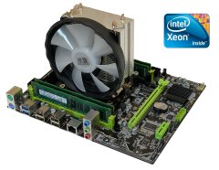 Комплект: Материнская плата X79 2.82 + Intel Xeon E5-2650 v2 (8 (16) ядер по 2.6 - 3.4 GHz) + 16 GB DDR3 + SNOWMAN X200