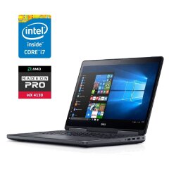 Мобильная рабочая станция Dell Precision 7720 / 17.3" (1920x1080) IPS / Intel Core i7-6920HQ (4 (8) ядра по 2.9 - 3.8 GHz) / 16 GB DDR4 / 256 GB SSD M.2 + 500 GB HDD / AMD Radeon Pro WX 4130, 2 GB GDDR5, 128-bit / WebCam / Win 10 Pro