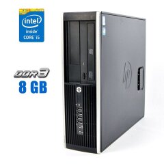 Комп'ютер HP Compaq 8300 Elite SFF / Intel Core i5-3450 (4 ядра по 3.1 - 3.5 GHz) / 8 GB DDR3 / 512 GB SSD / Intel HD Graphics 2500 / DVD-ROM