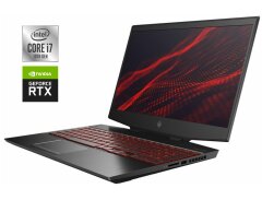 Игровой ноутбук HP Omen 15t-dh100 / 15.6" (1920x1080) IPS / Intel Core i7-10750H (6 (12) ядра по 2.6 - 5.0 GHz) / 16 GB DDR4 / 512 GB SSD / nVidia GeForce RTX 2070 Max-Q, 8 GB GDDR6, 256-bit / WebCam