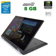 Ноутбук-трансформер Б-класс Lenovo ThinkPad S5 Yoga 15 / 15.6" (1920x1080) IPS Touch / Intel Core i7-5500U (2 (4) ядра по 2.4 - 3.0 GHz) / 8 GB DDR3 / 256 GB SSD + 500 GB HDD / nVidia GeForce 840M, 2 GB DDR3, 64-bit 