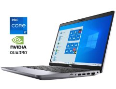 Мобильная рабочая станция Dell Precision 3551 / 15.6" (1920x1080) IPS / Intel Core i7-10850H (6 (12) ядра по 2.7 - 5.1 GHz) / 32 GB DDR4 / 512 GB SSD / nVidia Quadro P620, 4 GB GDDR5, 128-bit / WebCam