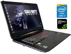 Игровой ноутбук PowerSpec 1710 / 17.3" (1920x1080) IPS / Intel Core i7-7700HQ (4 (8) ядра по 2.8 - 3.8 GHz) / 16 GB DDR4 / 128 GB SSD M.2 + 1000 GB HDD / nVidia GeForce GTX 1070, 8 GB GDDR5, 256-bit / WebCam