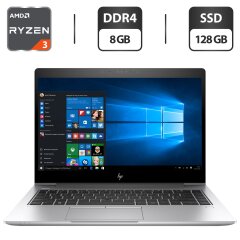 Ультрабук HP EliteBook 735 G5 / 13.3" (1920x1080) IPS / AMD Ryzen 3 2300U (4 ядра по 2.0 - 3.4 GHz) / 8 GB DDR4 / 128 GB SSD / AMD Radeon Vega 6 Graphics / WebCam / HDMI