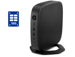 Неттоп HP t640 Thin Client USFF / AMD Ryzen R1505G (2 (4) ядра по 2.4 - 3.3 GHz) / 4 GB DDR4 / 120 GB SSD / AMD Picaso Graphics