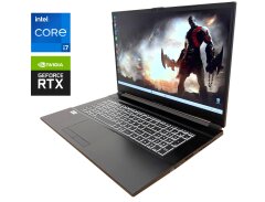 Игровой ноутбук Sager NH77HK / 17.3" (1920x1080) IPS / Intel Core i7-11800H (8 (16) ядра по 2.3 - 4.6 GHz) / 16 GB DDR4 / 500 GB SSD / nVidia GeForce RTX 3050 Ti, 4 GB GDDR6, 128-bit / WebCam