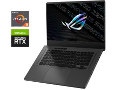 Игровой ультрабук Б-класс Asus ROG Zephyrus G15 GA503QS / 15.6" (2560x1440) IPS / AMD Ryzen 9 5900HS (8 (16) ядер по 3.0 - 4.6 GHz) / 16 GB DDR4 / 1000 GB SSD / nVidia GeForce RTX 3080, 8 GB GDDR6, 256-bit