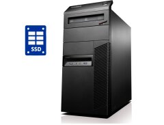 ПК Б-класс Lenovo ThinkCentre M83 Tower / Intel Core i3-4130 (2 (4) ядра по 3.4 GHz) / 16 GB DDR3 / 120 GB SSD + 500 GB HDD / Intel HD Graphics 4400 / DVD-RW + USB-флешка 64 GB
