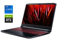 Игровой ноутбук Acer Nitro 5 AN515-57 / 15.6" (1920x1080) IPS / Intel Core i7-11800H (8 (16) ядра по 2.3 - 4.6&nbsp;GHz) / 16 GB DDR4 / 512 GB SSD / nVidia GeForce RTX 3050 Ti, 4 GB GDDR6, 128-bit / WebCam / Win 11 Home