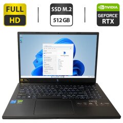Игровой ноутбук Acer Nitro ANV15-51-58A4 / 15.6" (1920x1080) IPS / Intel Core i5-13420H (8 (12) ядер по 3.4 - 4.6 GHz) / 32 GB DDR5 / 512 GB SSD M.2 / nVidia GeForce RTX 4050, 6 GB GDDR6, 96-bit / WebCam