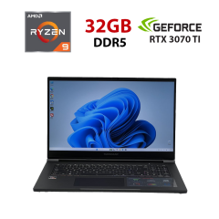 Игровой ноутбук Б-класс Maingear Vector Pro 17 MG-VCP2-17A3070T / 17.3" (1920x1080) IPS / AMD Ryzen 9 6900HX (8 (16) ядер по 3.3 - 4.9 GHz) / 32 GB DDR5 / 960 GB SSD / nVidia GeForce RTX 3070 Ti, 8 GB GDDR6, 256-bit / WebCam